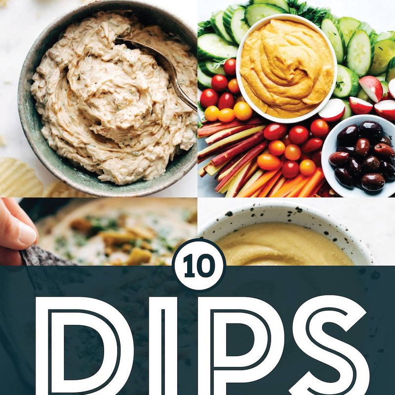 Best dip recipes in a collage.
