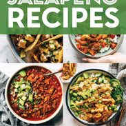 Collage of recipes containing jalapenos