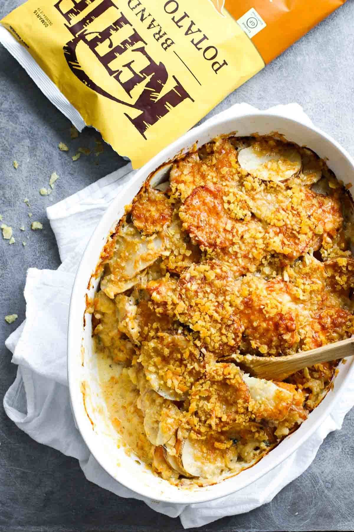 Garlic Herb Cheesy Potatoes.