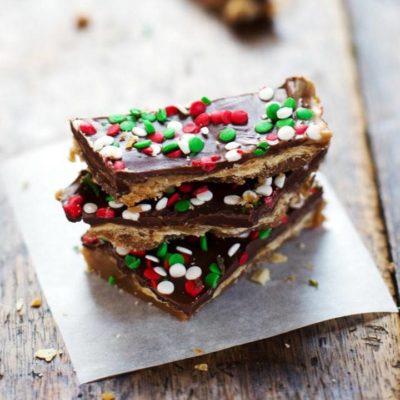 A picture of Chocolate Peanut Butter Saltine Toffee