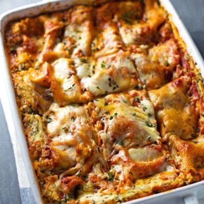 A picture of Skinny Spinach Lasagna